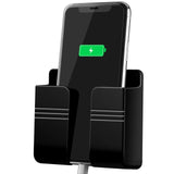 CEI&BPY Wall Mount Phone Holder, Phone Stand with Self Adhesive. Phone Holder for Charging and RV for iPhone and Android (1Pc,Bl
