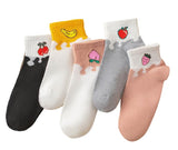 Ghelonadi Colorful Cotton Fun Novelty Women Candy Fruit Series Low Cut Short Ankle Socks No Show Boat Invisible WomenS Boot Soc
