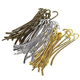 ATORSE 2x60 Pieces Vintage Figure Beading Flat Bookmarks with Loop DIY Making Jewelry