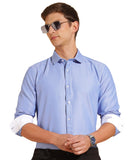 Formal Shirts for Men || Shirt for Men || Men Shirt (in, Alpha, 2XL, Egyptian Blue)