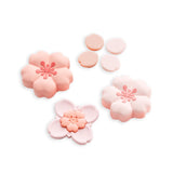 GeekShare Sakura Cross D-Pad Button Caps Thumb Grip Caps Set Compatible with Switch 2, ABXY Key Buttons Sticker Cover Caps for S