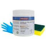 Bmkousg 300g Granite Cleaner & Polish with Sponge Wiper & Glove, Waterless