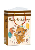 Pack of 10 Teddy bear theme Birthday Return Gift Paper Bags|Made in India|Teddy bear theme paper carry bag|Teddy bear Print|Gift