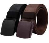 Jet Stream Unisex Nylon Waist Belt (Pack Of 2) (636384_Black And Brown)