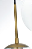 Living District Baxter 5-Light Metal Pendant In Chrome And Clear Finish