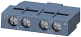 SIEMENS 3RV29011E Auxiliary Contact Block, Front Mount, 1NO+1NC, for Use with 3RV2 Motor Starter Protectors, Screw Terminal