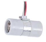 B&P Lamp Twin E26 Medium Base, Glazed Porcelain Socket with Single 1/8IP Bushing Strap and 24 Inch Leads
