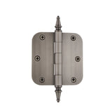 Grandeur Hardware 812192 3.5 Steeple Tip Residential Hinge with 5/8 Radius Corners, 3.5 x 3.5, Antique Pewter