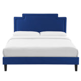 Modway Liva Platform, Queen, Navy
