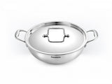 Panasonic TRIVARA Series Stainless Steel Triply Kadai 1.5 Liter,20 CM with SS Lid | Consume Low Oil| 3X Faster Heating & Even He