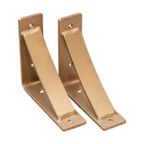 Rustic Red Door Co. Steel Heavy Duty Triangle Support Floating Shelf Bracket - Decorative - DIY Rustic Shelving Brackets (Pack o