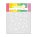 Waffle Flower Holly Jolly Background Stencil