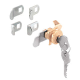 PrimeLine U 9940 Mailbox Lock Replacement, Multipurpose Mailbox Lock for Several Brands Brass Finish, ILCO 1003M Keyway, Op