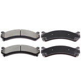 ECCPP D784-7652 Front Semi Metallic Disc Brake Pad Set Fit For Cadillac DeVille 2000-2005,For Cadillac DTS 2006-2011,For Chevrol