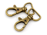 CRAFTMEMORE Swivel Lobster Claw Clasps Classic Trigger Snap Hooks CS10 Purse Landyard Clip 5/8 3/4 1 Pack of 10 (5/8 Inch, An