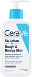 CeraVe SA Lotion for Rough & Bumpy Skin, Vitamin D, Hyaluronic Acid, Lactic Acid & Salicylic Acid Lotion, Fragrance Free & Aller