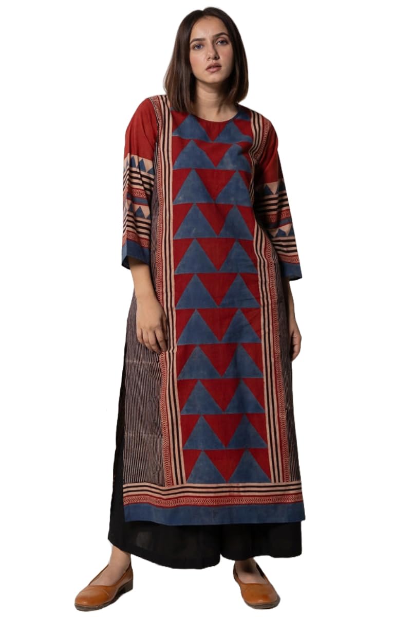 Anni Designer Women'S Rayon Viscose Printed Straight Kurta (Bhava Multi_M_Multicolor_Medium),Multicolour,M