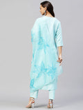 Gosriki Women'S Cotton Blend Straight Solid Kurta With Pant & Dupatta (Resoti Nw Blue_Xl-Go_Blue_X-Large),Blue,,B0BBQZGSG1