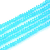 1000pcs Czech Faceted Flat Bicone Rondelle Crystal Glass Beads 6x4mm Small Blue Turquoise Opal Bulk #5305