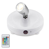 LUXSWAY LED Spot Lights Indoor,Battery Operated Accent Picture Light,12 Colors Changing Spotlight, Dimmable Uplight,Stick on Lig
