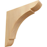 Ekena Millwork BKTW01X08X08OLRO Medium Olympic Wood Wood Brackets, 1 3/4W x 8D x 8H , Red Oak