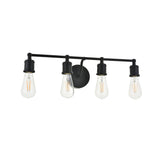 Elegant Lighting Living District Indoor Modern Home Decorative Bright Ceiling Serif 4 Light Black Wall Sconce