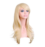 AneShe Wigs 28 Long Wavy Hair Heat Resistant Cosplay Wig for Women (Light Blonde)