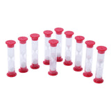 Learning ADVANTAGE7656 Learning Advantage Sand Timers 1 Minute Red Set of 10, Red