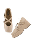 Shoetopia Stylish Solid Buckle Detailed Beige Pumps For Women & Girls /Eu36,Beige,3,B0DNXN62K3