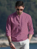 Be Active Men'S Solid Regular (Rf0003 4-S_Pink S)