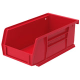 AkroMils 30220 AkroBins Plastic Hanging Stackable Storage Organizer Bin, 7Inch x 4Inch x 3Inch, Red, 24Pack