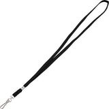 Advantus 97126 Deluxe Lanyard, Metal JHook Fastener, Black