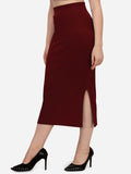 Wedani Womens Lycra Saree Shapewear Petticoat (X-Large Maroon),Maroon,XL,Polyester,Solid,