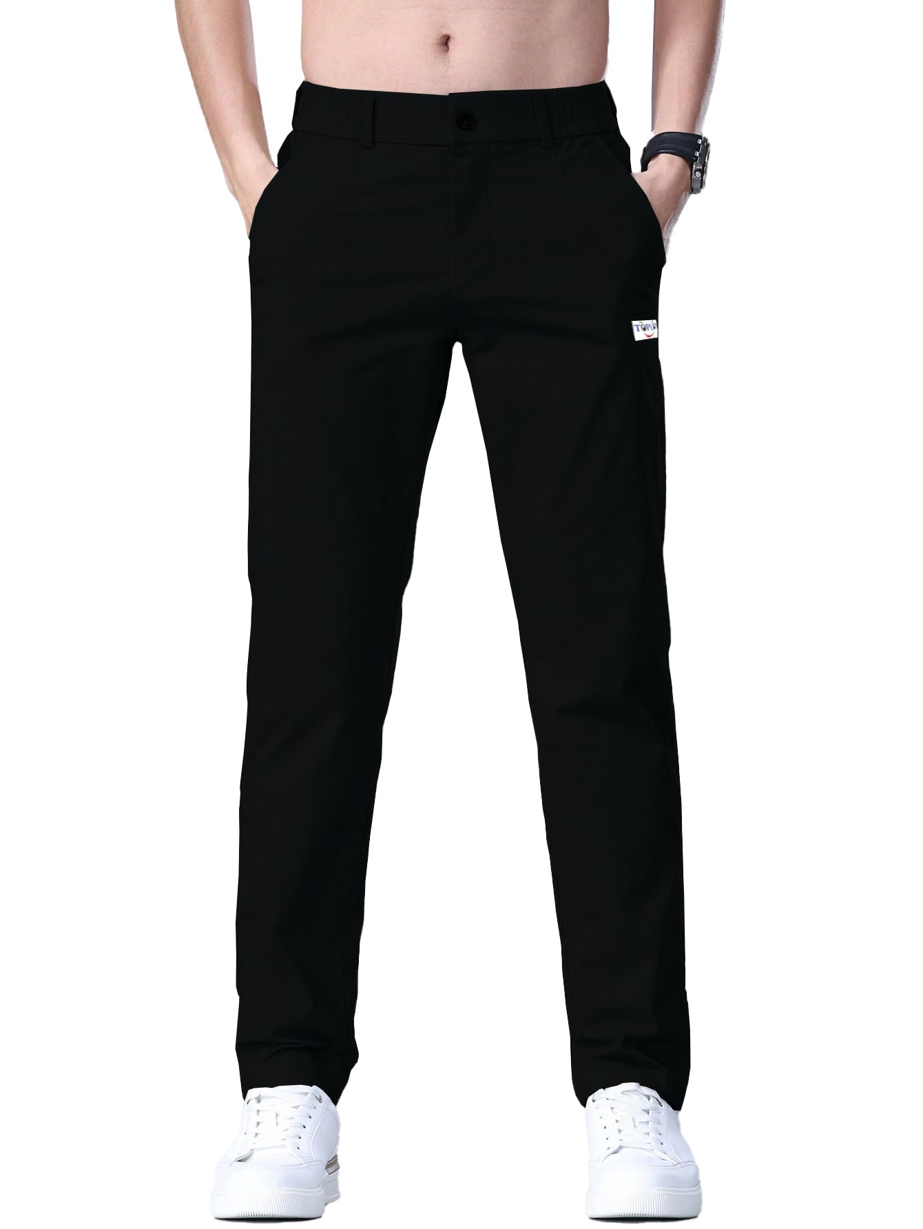 Toplot Men'S Regular Casual Pants (Men-Pant-5188-Black-36),Black,36,B0D76GZLQG