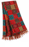 Giftwala Multicolour Bandhani Print Dupatta With Fringe Ends, Traditional Indian Style Stole