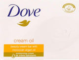 Dove Soap Original Bar With Moroccan Argan Oil, 3-in-1 Moisturizing Face, Body & Hand Soap, 3.17 Oz Ea 12 Soap Bars