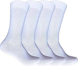 Pinkit MenS Solid Cotton & Mix Crew Length Quality Socks (Pack Of 4 Pairs)