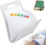 Nublix File Folders,13 Pockets File Organizer With Labels A4 Expanding File Vertical With Portable Receipt Document Organizer Fo