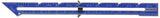 Dritz 7 Point Turner Seam Gauge, Nickel with Black Printing and Blue Slider