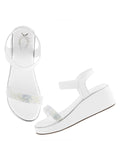 Shoetopia Embellished White Wedges Heels For Women & Girls /Eu39,White,6,B0DFVDHVSZ