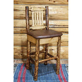 Montana Woodworks Glacier Country Collection Barstool With Back