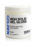 Acrylic Medium Golden High Solid Gel Gloss 8oz