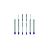 Monteverde Fine Gel Ballpoint Refill For Parker Gel Ballpoint Pens, 6/Pack, Blue (P423BU)