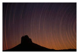 Startrails Over Shiprock In The Four Corners Region Of The Southwest, New Mexico-Paper Art-32,,X22,,