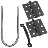 National Hardware N107-409 V90 Screen and Storm Door Set in Black