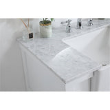 Elegant Decor Clement 36 Aluminum Mdf Single Bathroom Vanity In White