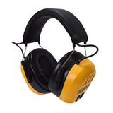 DEWALT DPG17 Rechargeable Bluetooth Hearing Protection, Black/Yellow, Adjustable Headband, NRR 25