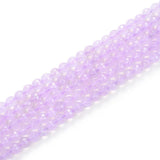 Adabele 450pcs Natural Light Purple Lavender Jade Healing Gemstone 4mm (0.16 Inch) Small Faceted Round Loose Beads Gem Stone Spa