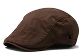 Zacharias MenS Cotton Beret Golf Ascot Cap A12 (Brown_Free Size) (Pack Of 1)