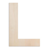 MGTECH 12 Inch Large Wooden Letter L, 1/4 in Thick Big Wood Letter for Crafts and Wall Decor